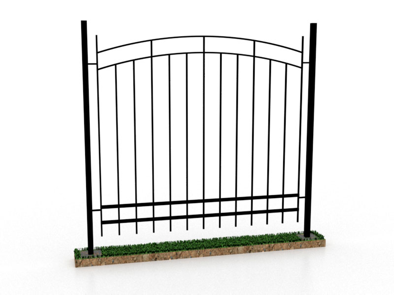 Металлический забор сварной секционный