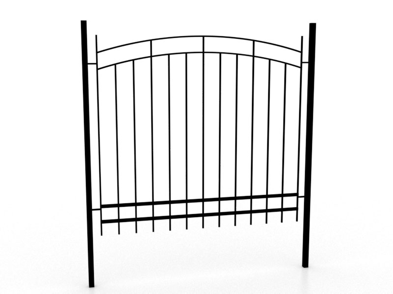 Металлический забор сварной секционный