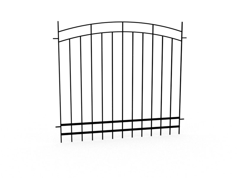 Металлический забор сварной секционный