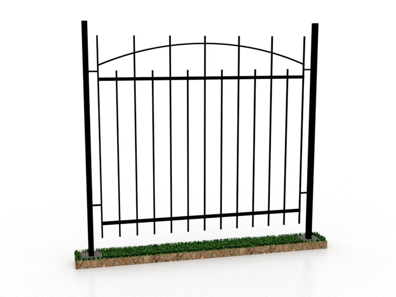 Металлический забор сварной секционный