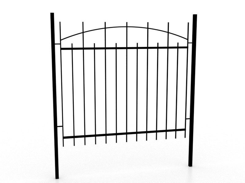 Металлический забор сварной секционный