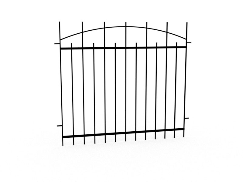 Металлический забор сварной секционный