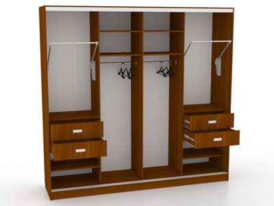 Шкаф купе на четыре двери №11