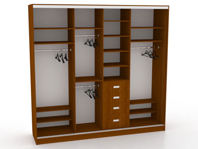 Шкаф купе на четыре двери №13