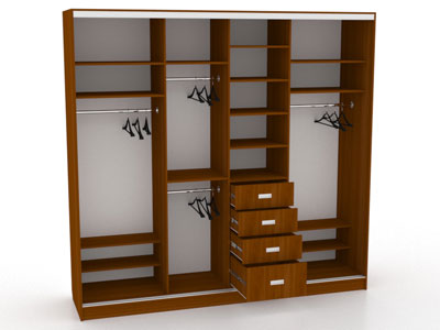 Шкаф купе на четыре двери №13