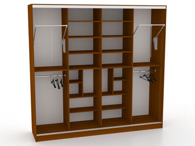 Шкаф купе на четыре двери №14