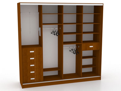Шкаф купе на четыре двери №16