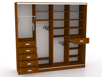 Шкаф купе на четыре двери №16