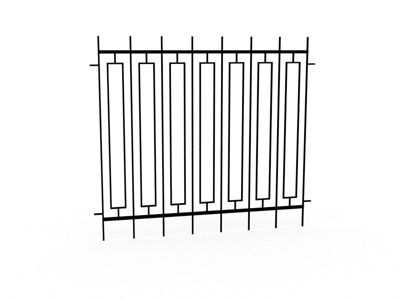 Металлический забор сварной секционный