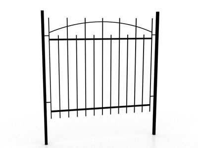 Металлический забор сварной секционный