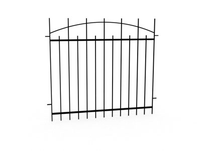 Металлический забор сварной секционный